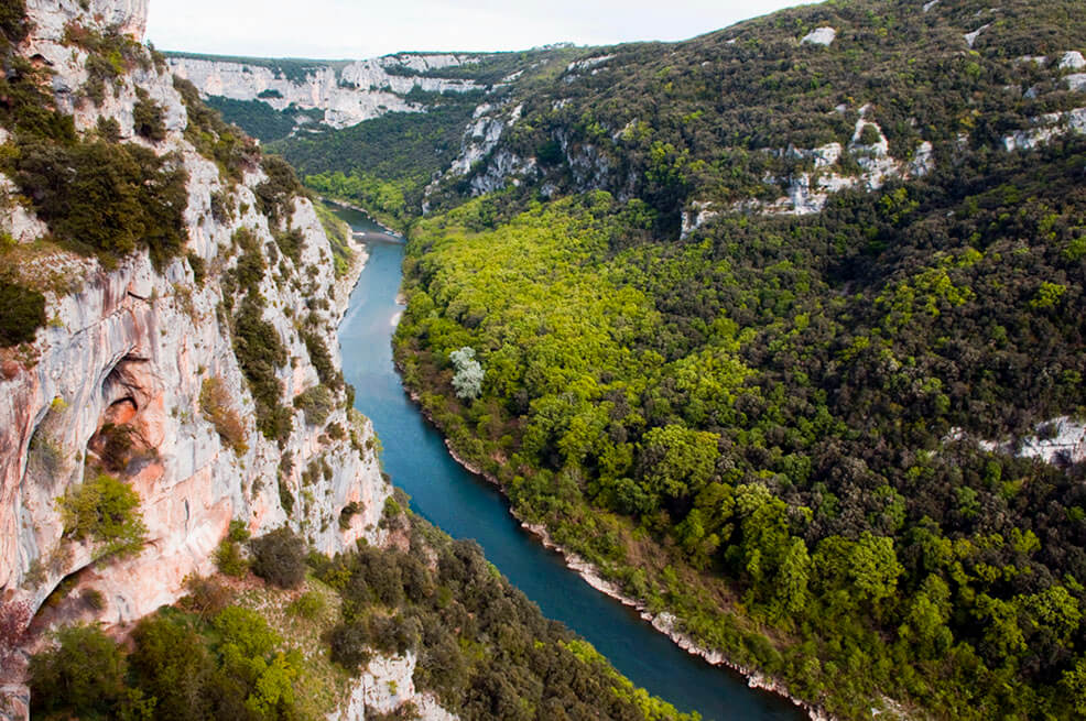 Garganta de Ardeche, Rodano