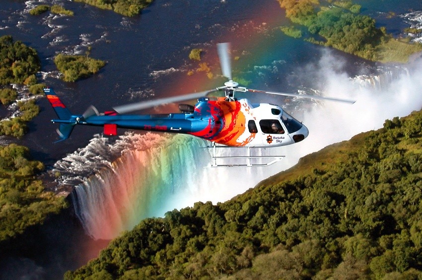 Excursión vuelo en helicóptero sobre Cataratas Victoria