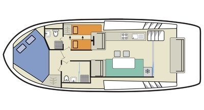 Plano del Barco alquiler Horizon 2