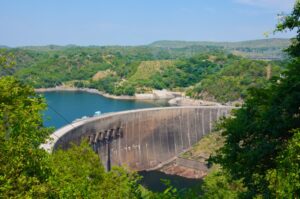 Visita de la presa del lago Kariba