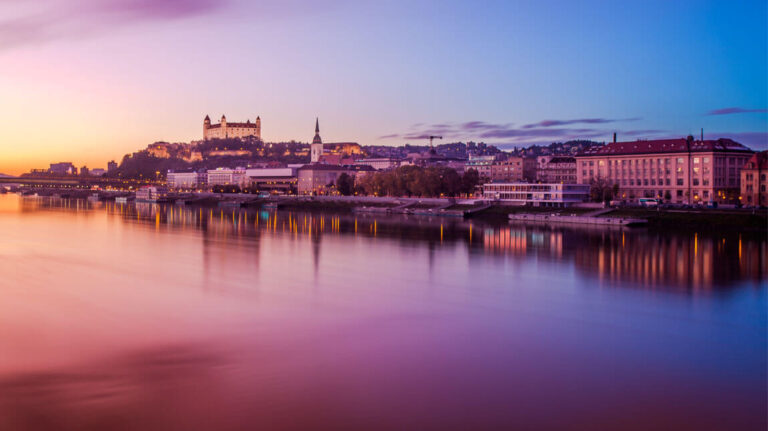 Atardecer Bratislava, Eslovaquia