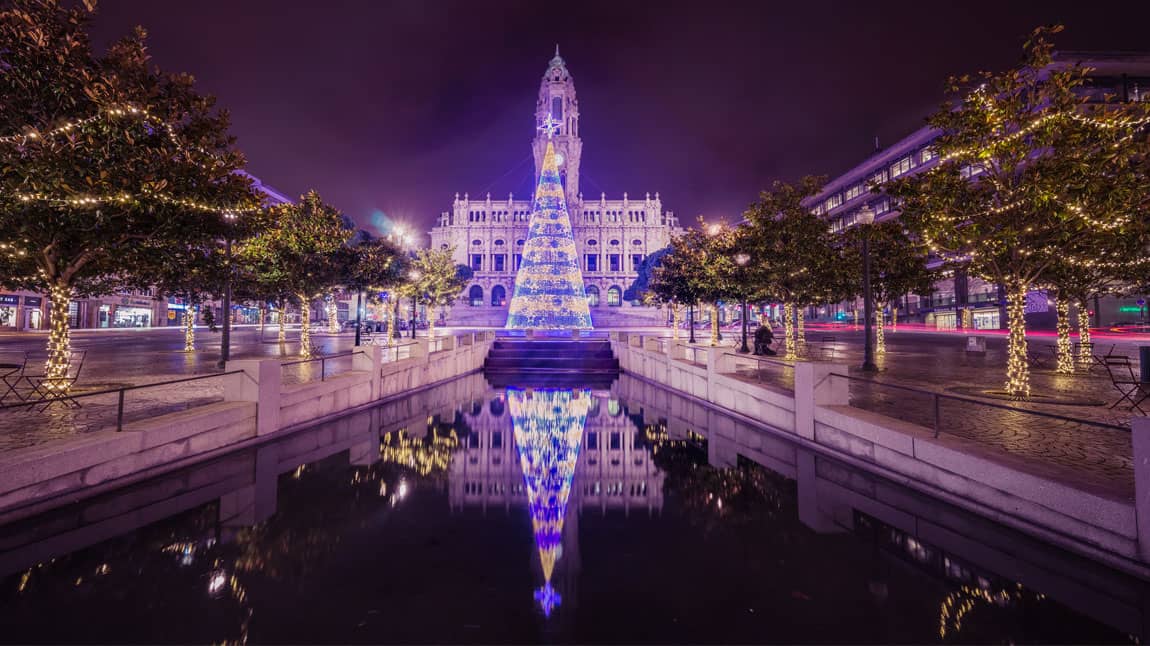 Navidad en Oporto, portugal